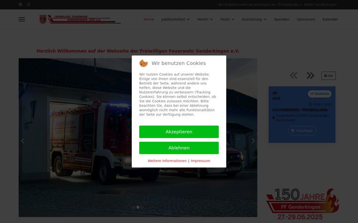 Képernyőkép: feuerwehr-genderkingen.de