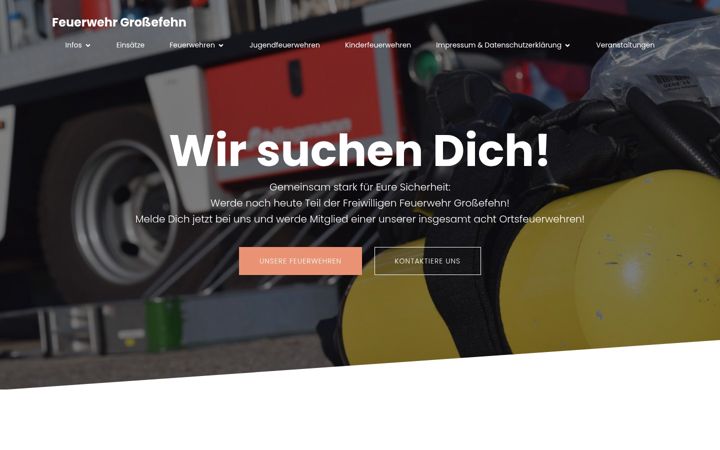 Ekraanipilt saidist feuerwehr-grossefehn.de