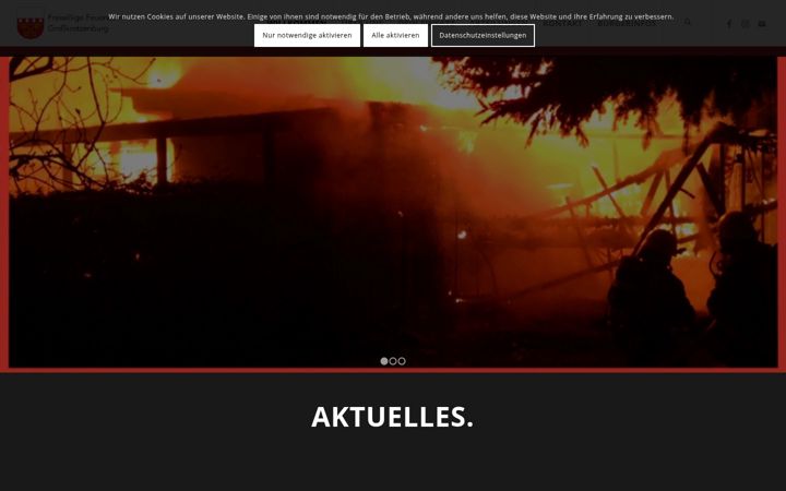 Ekraanipilt saidist feuerwehr-grosskrotzenburg.de