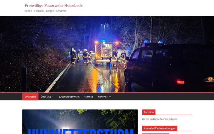 Screenshot of feuerwehr-heisebeck.de