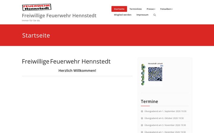 Screenshot di feuerwehr-hennstedt.de