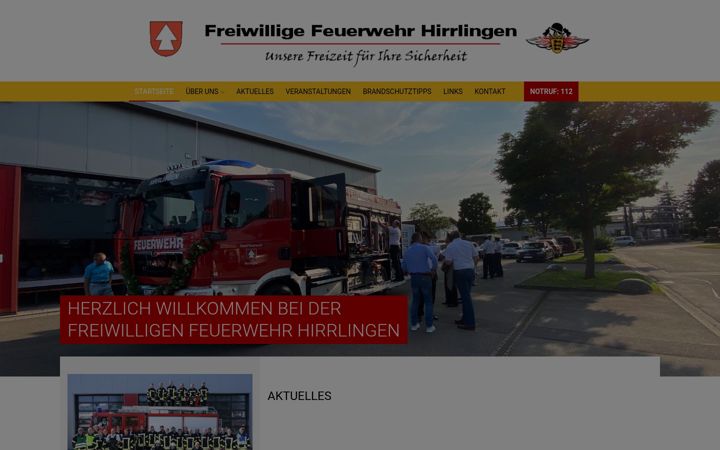Screenshot di feuerwehr-hirrlingen.de