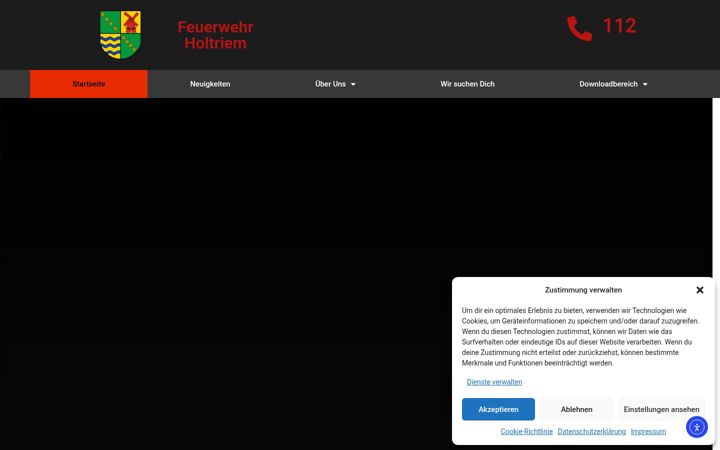 Screenshot of feuerwehr-holtriem.de