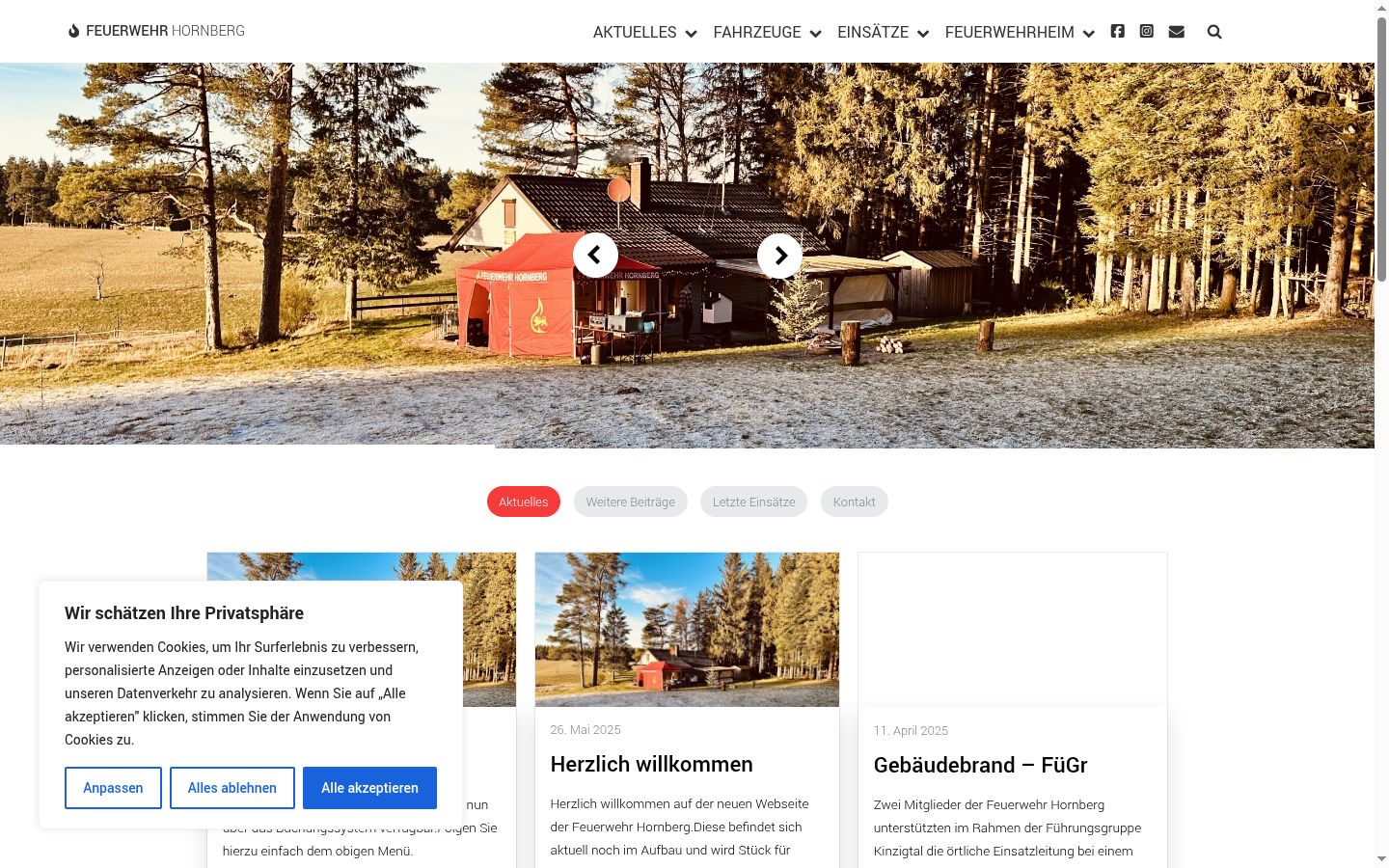 Snímek obrazovky baneru souhlasu zobrazeného před jakoukoli interakcí