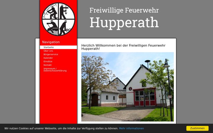 Screenshot of feuerwehr-hupperath.de