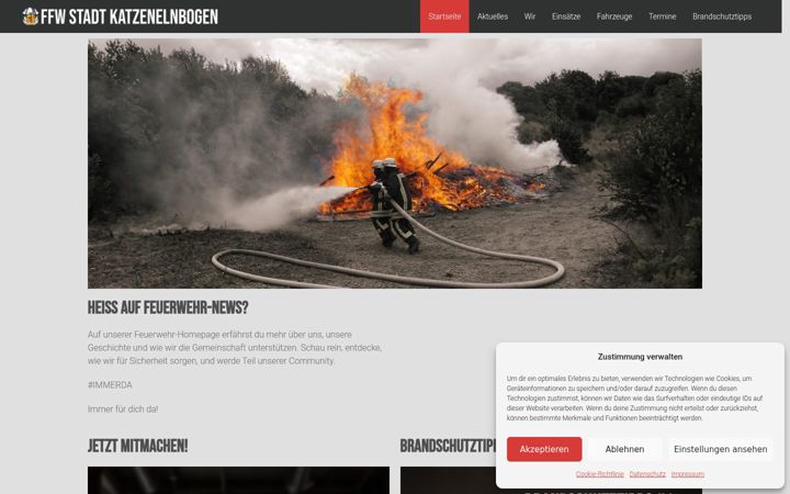Screenshot of feuerwehr-katzenelnbogen.de