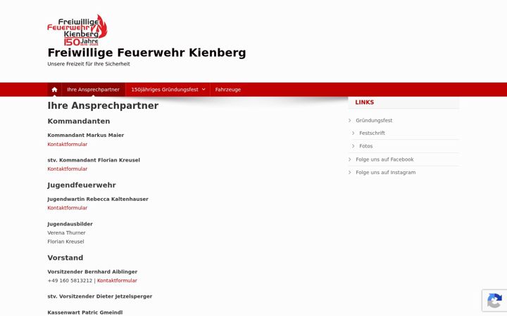 Snímek obrazovky feuerwehr-kienberg.de