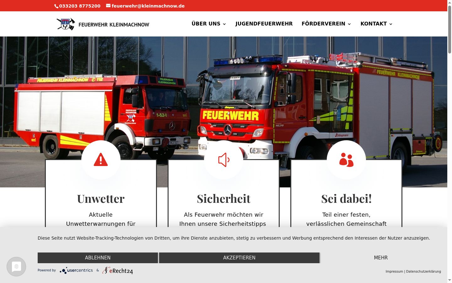 Screenshot tal-banner tal-kunsens muri qabel kwalunkwe interazzjoni