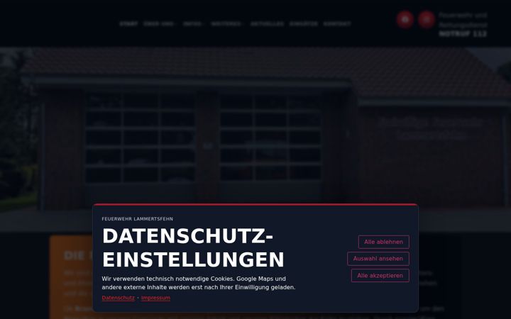 Screenshot of feuerwehr-lammertsfehn.de
