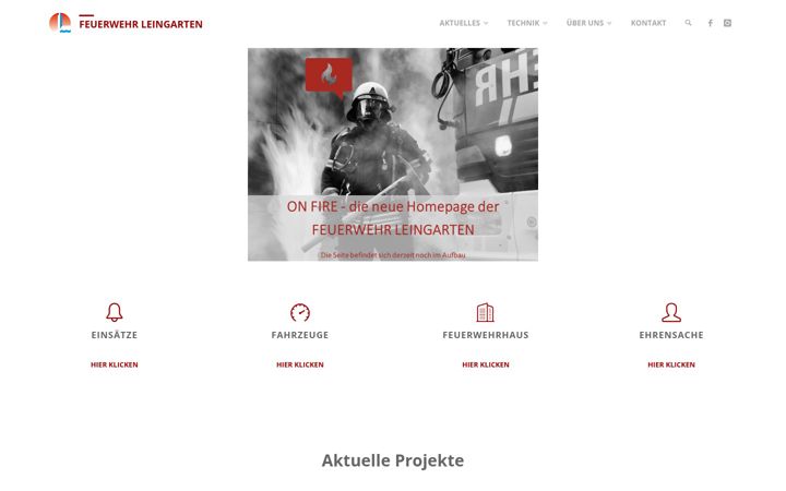 Screenshot of feuerwehr-leingarten.de