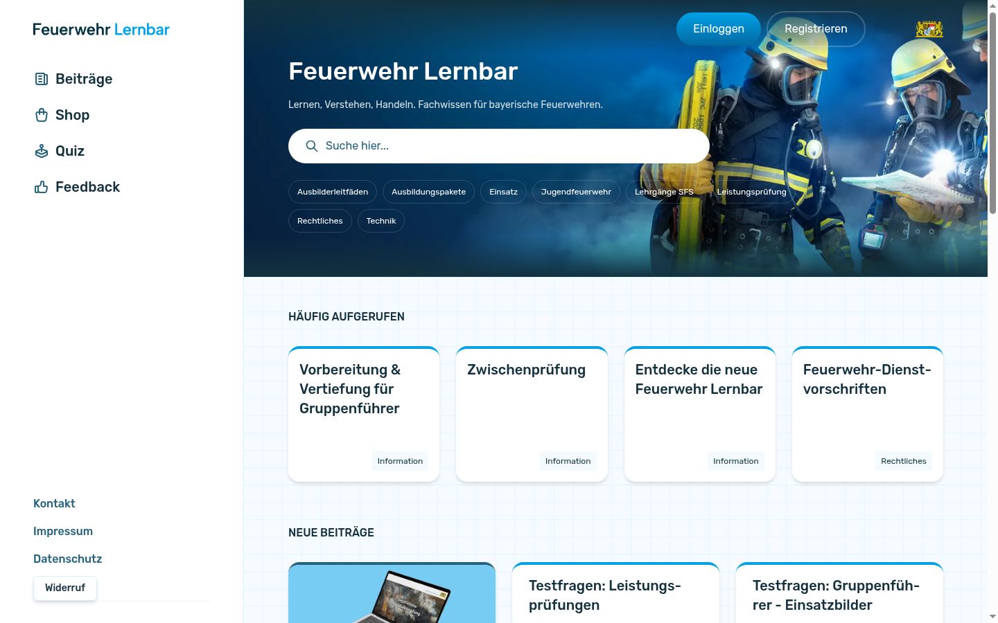 Screenshot des Einwilligungsbanners vor jeglicher Interaktion