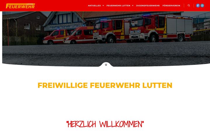 Screenshot of feuerwehr-lutten.de