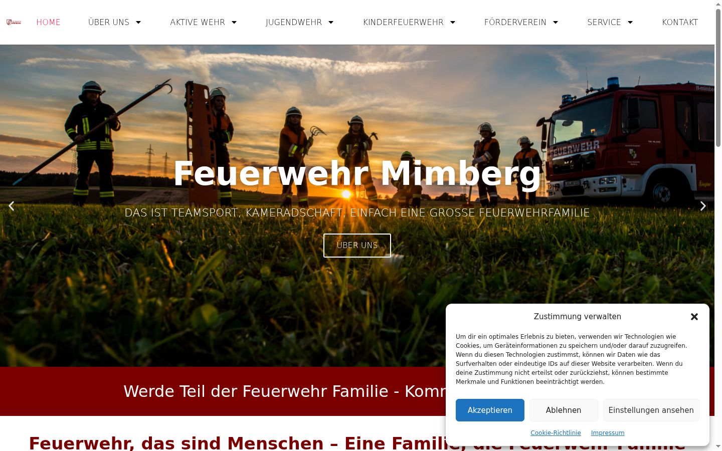 Screenshot van de toestemmingsbanner zoals getoond vóór enige interactie