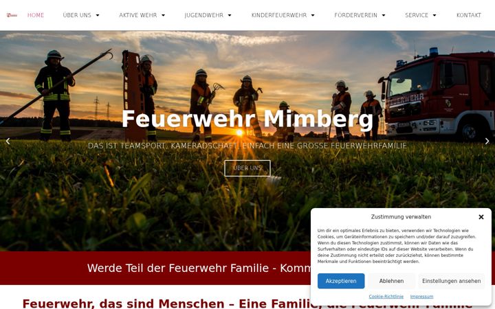 Screenshot van feuerwehr-mimberg.de
