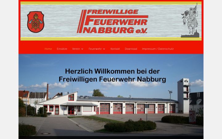 Screenshot of feuerwehr-nabburg.de