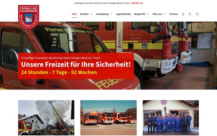 Screenshot of feuerwehr-neukirchen.de