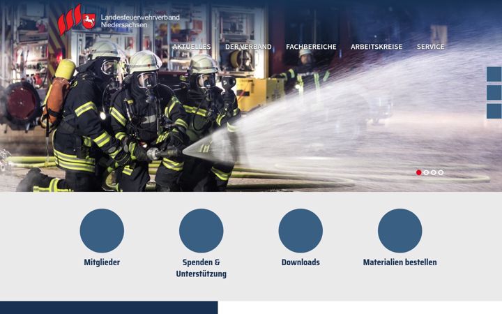 Screenshot of feuerwehr-niedersachsen.de