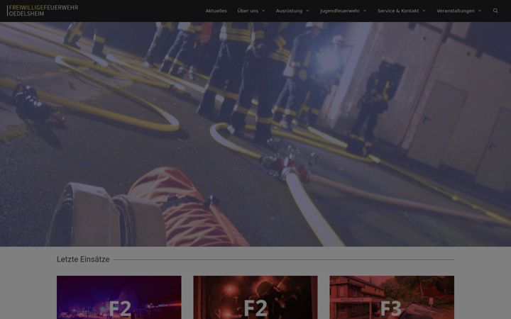 Screenshot of feuerwehr-oedelsheim.de