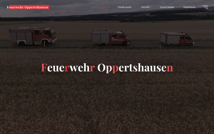 Captură de ecran a feuerwehr-oppertshausen.de
