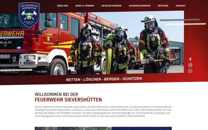 Képernyőkép: feuerwehr-sievershuetten.de