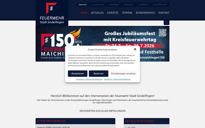 Képernyőkép: feuerwehr-sindelfingen.de