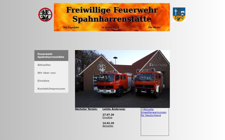 Screenshot of feuerwehr-spahnharrenstaette.de
