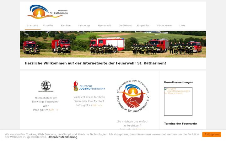 Screenshot of feuerwehr-st-katharinen.de