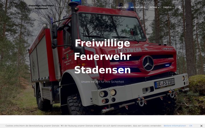 Screenshot of feuerwehr-stadensen.de