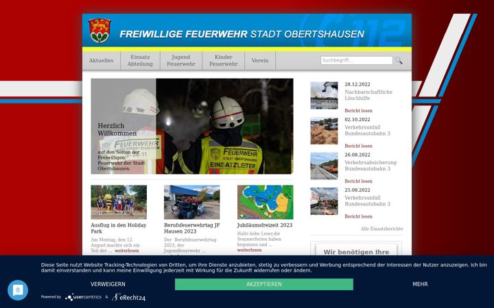 Screenshot of feuerwehr-stadt-obertshausen.de
