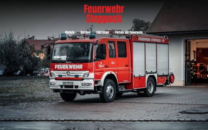 Screenshot von feuerwehr-steppach.de
