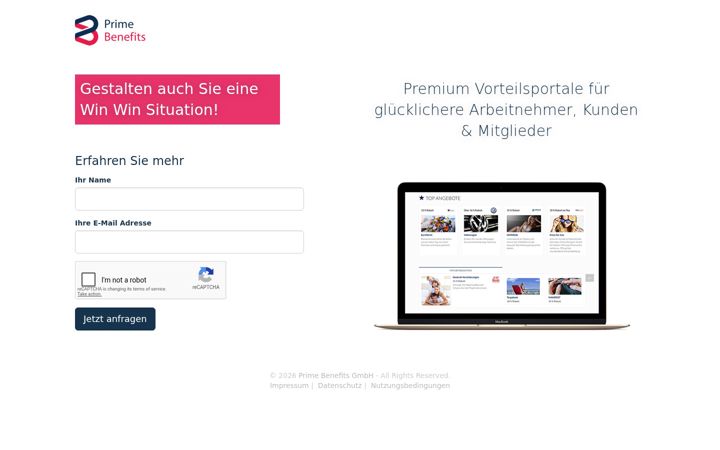 Screenshot of feuerwehrbenefits.de