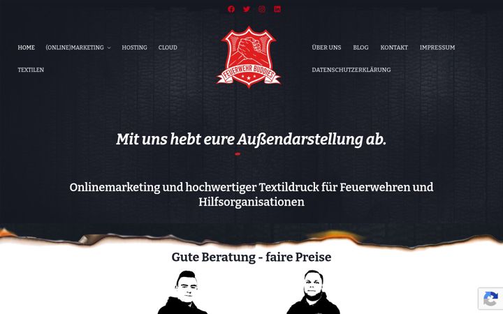 Screenshot of feuerwehrbuddies.de