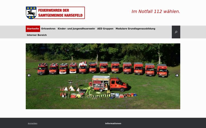 Zrzut ekranu feuerwehren-harsefeld.de