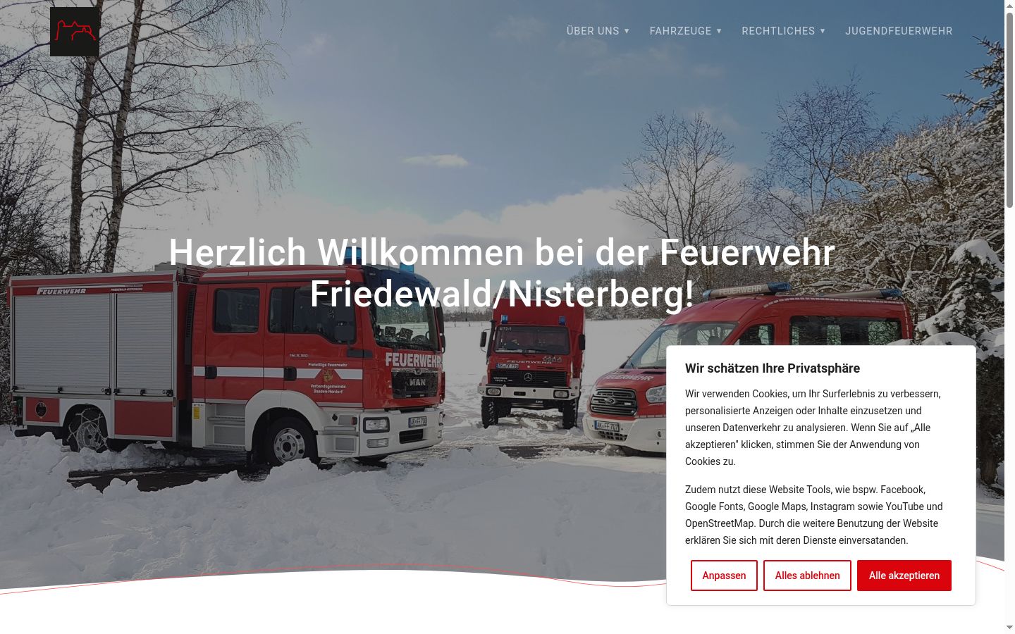 Screenshot tal-banner tal-kunsens muri qabel kwalunkwe interazzjoni