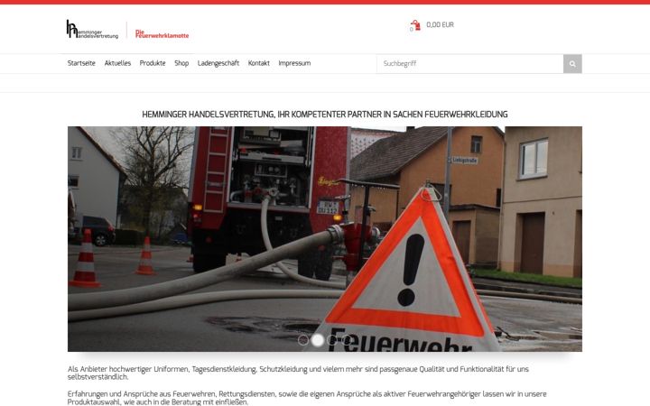 Képernyőkép: feuerwehrklamotte.de