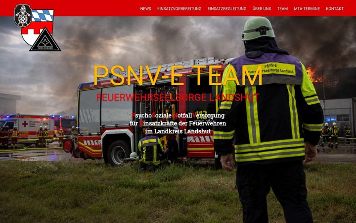 Screenshot of feuerwehrseelsorge-landshut.de