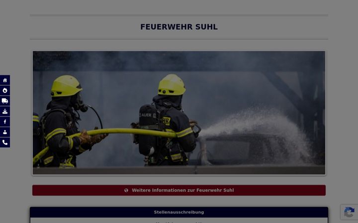 Screenshot of feuerwehrsuhl.de