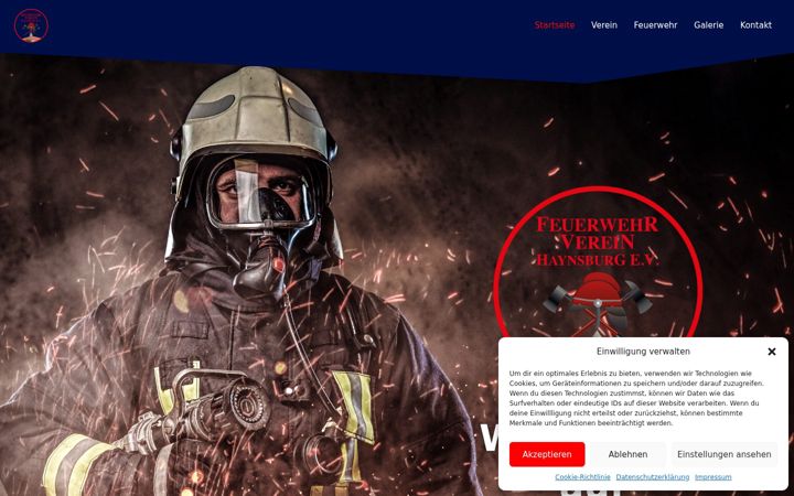 Screenshot of feuerwehrverein-haynsburg.de