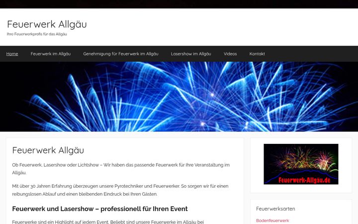Screenshot of feuerwerk-allgaeu.de