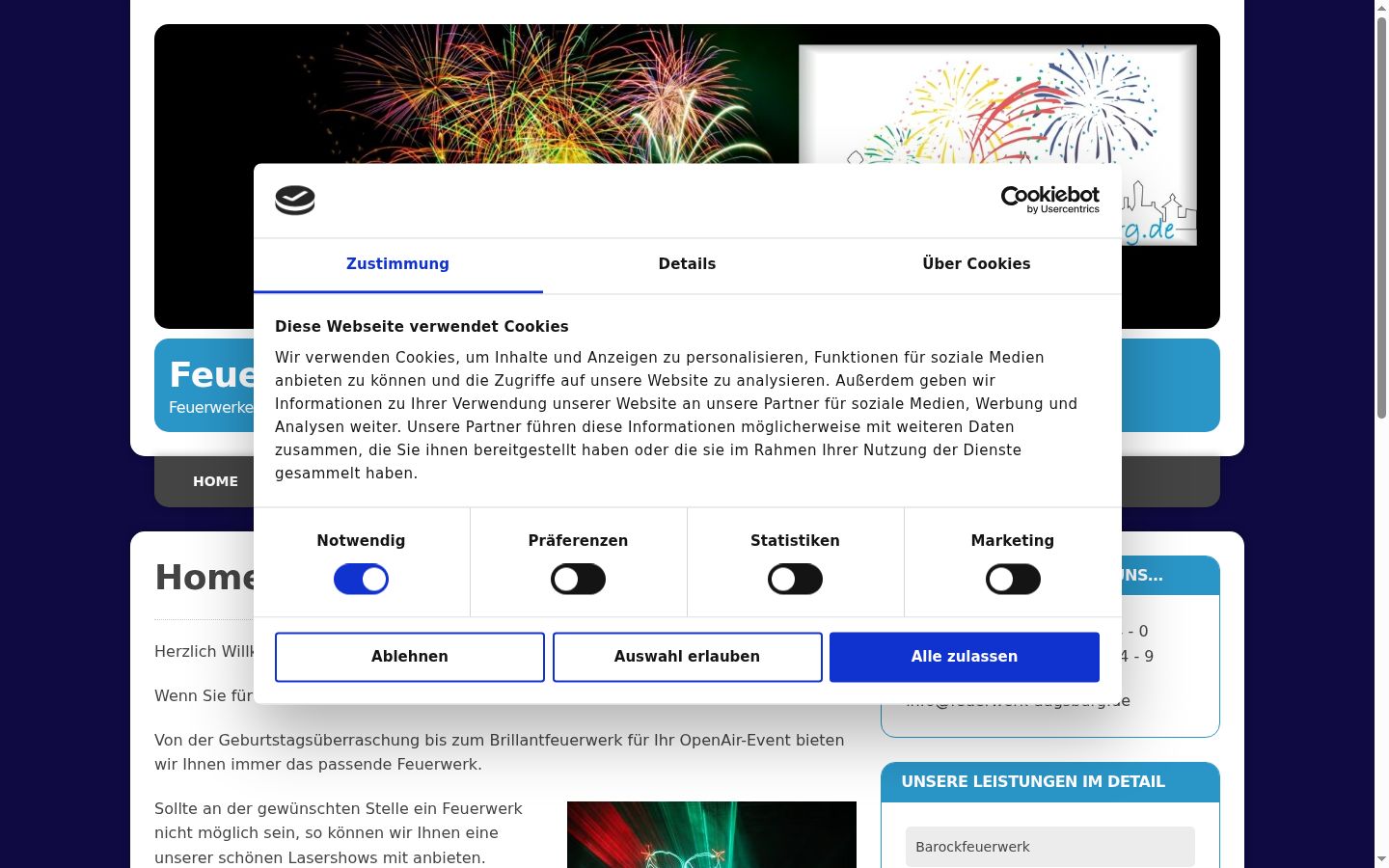 Captură de ecran a bannerului de consimțământ afișat înainte de orice interacțiune