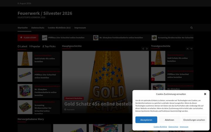 Screenshot of feuerwerk-bestellen.com