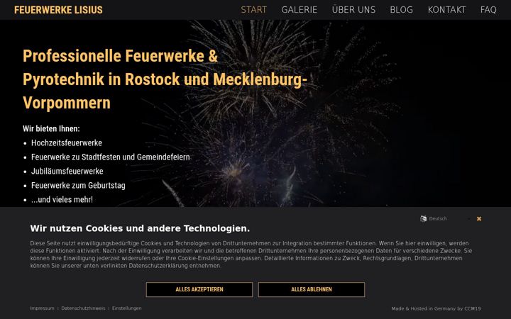 Screenshot of feuerwerke-lisius.de