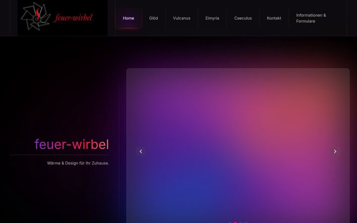 Screenshot of feuerwirbel.com