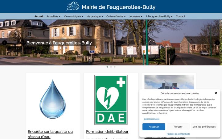 Screenshot of feuguerolles-bully.fr