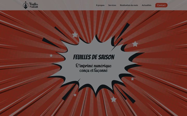Screenshot of feuilles-de-saison.com