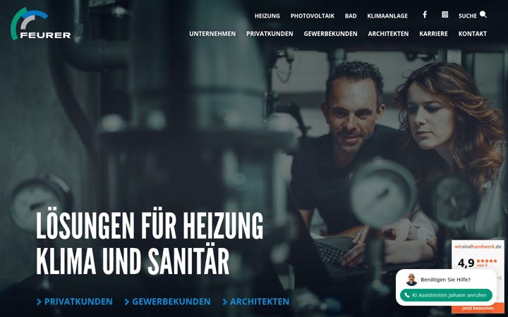 Screenshot of feurer-mengen.de