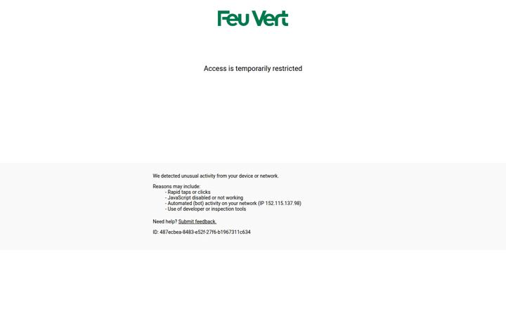 Screenshot of feuvert.fr
