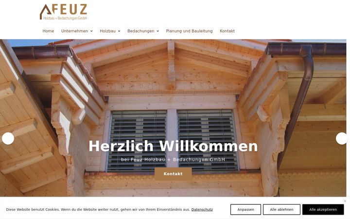 Screenshot of feuzholzbau.ch