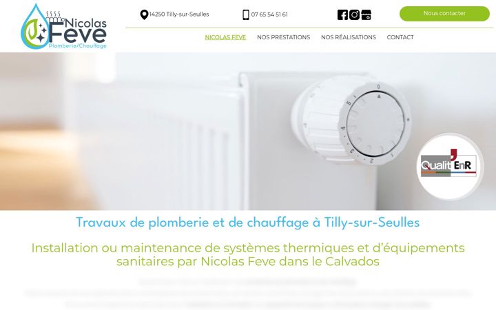 Screenshot of feve-plomberie-chauffage.fr