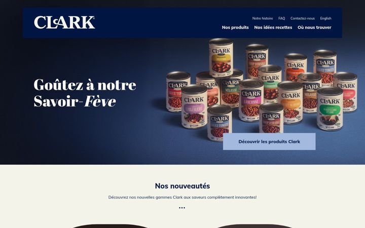 Екранна снимка на fevesclark.ca